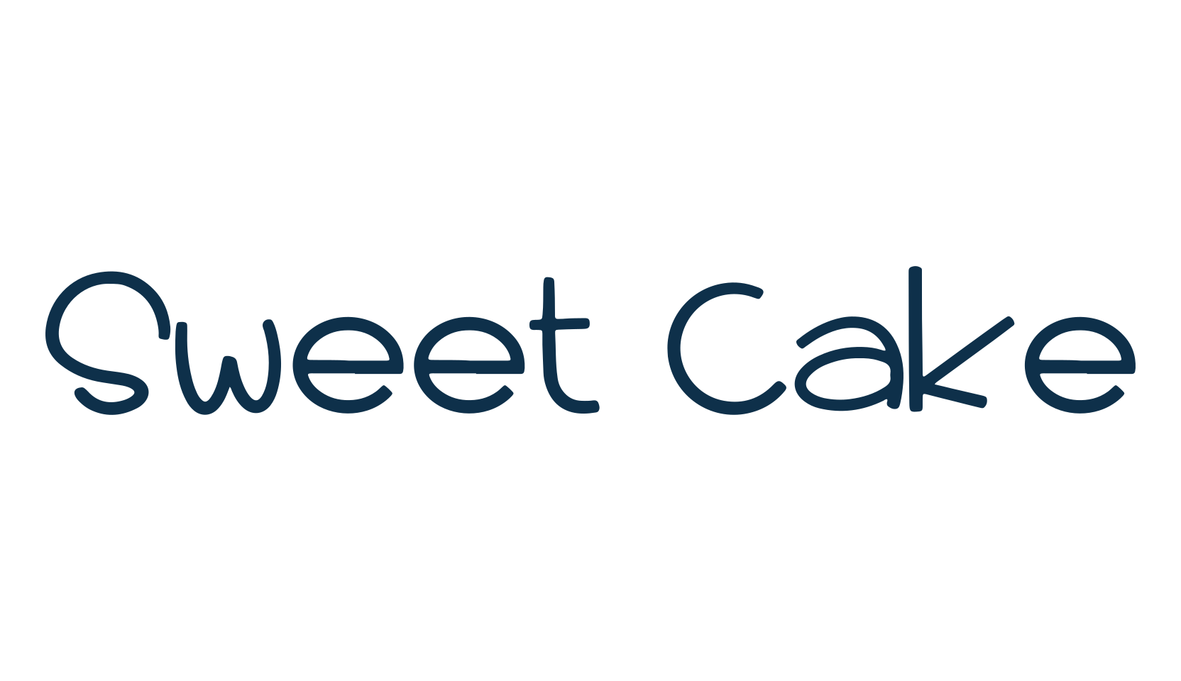 Sweet Cake, fancy cartoon decorative font preview