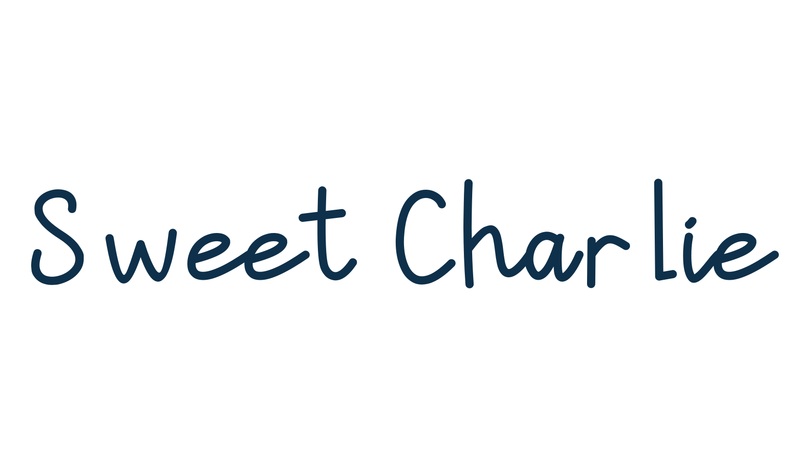 Sweet Charlie, handwriting font preview