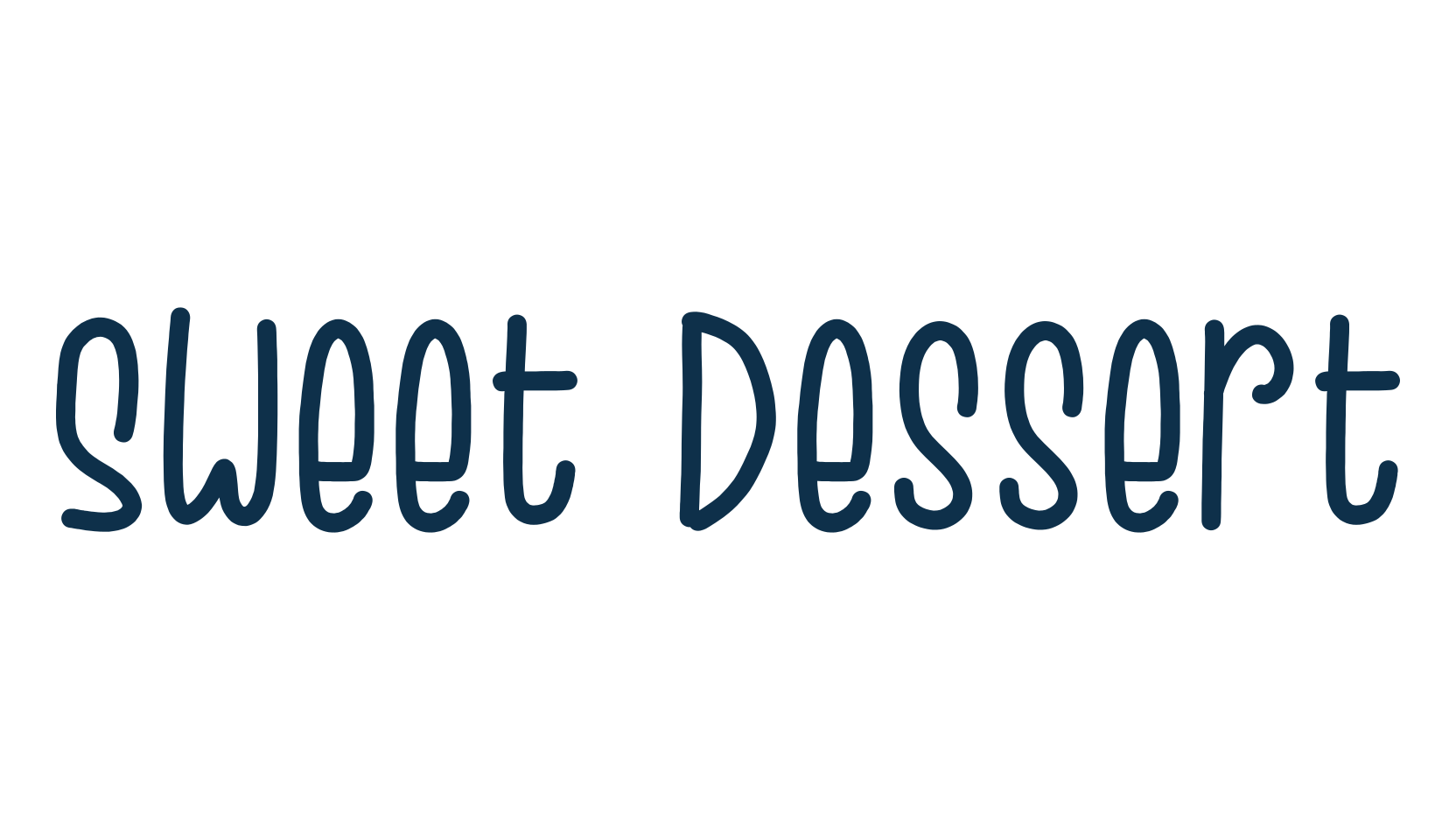 Sweet Dessert, script handwritten fancy decorative calligraphy font preview