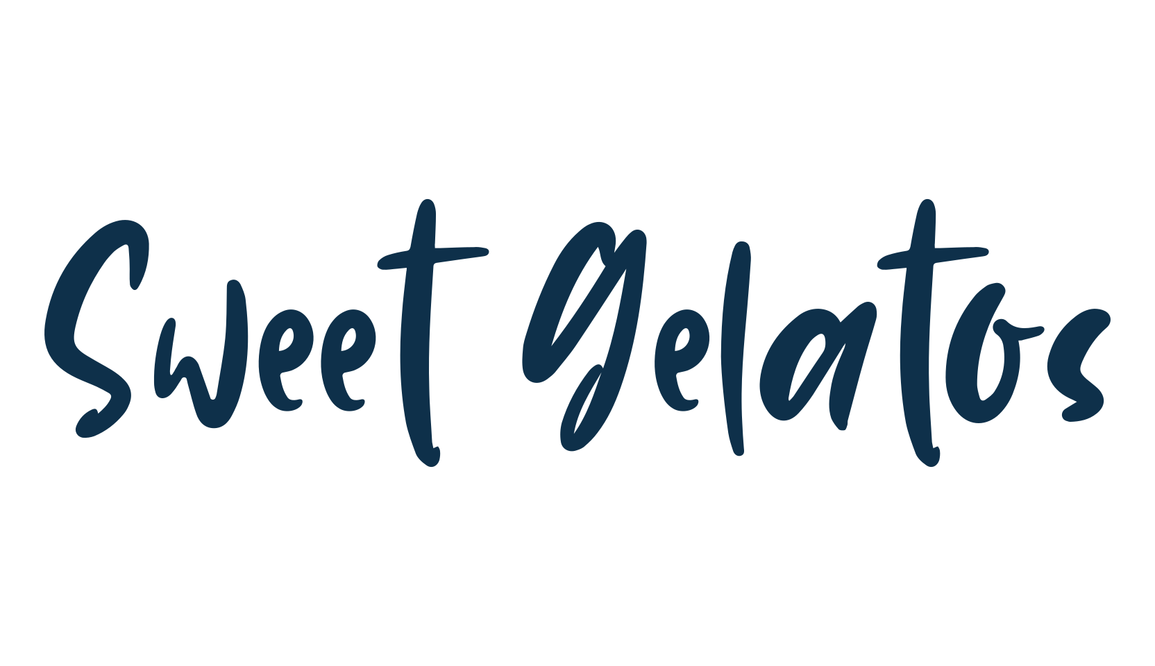 Sweet Gelatos, handwriting font preview