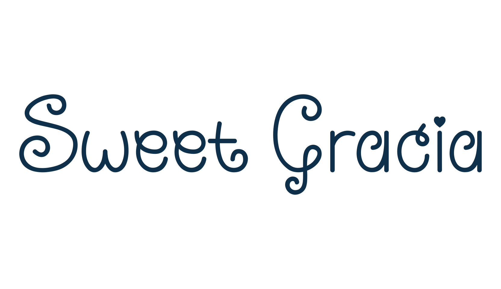 Sweet Gracia, fancy cartoon decorative font preview