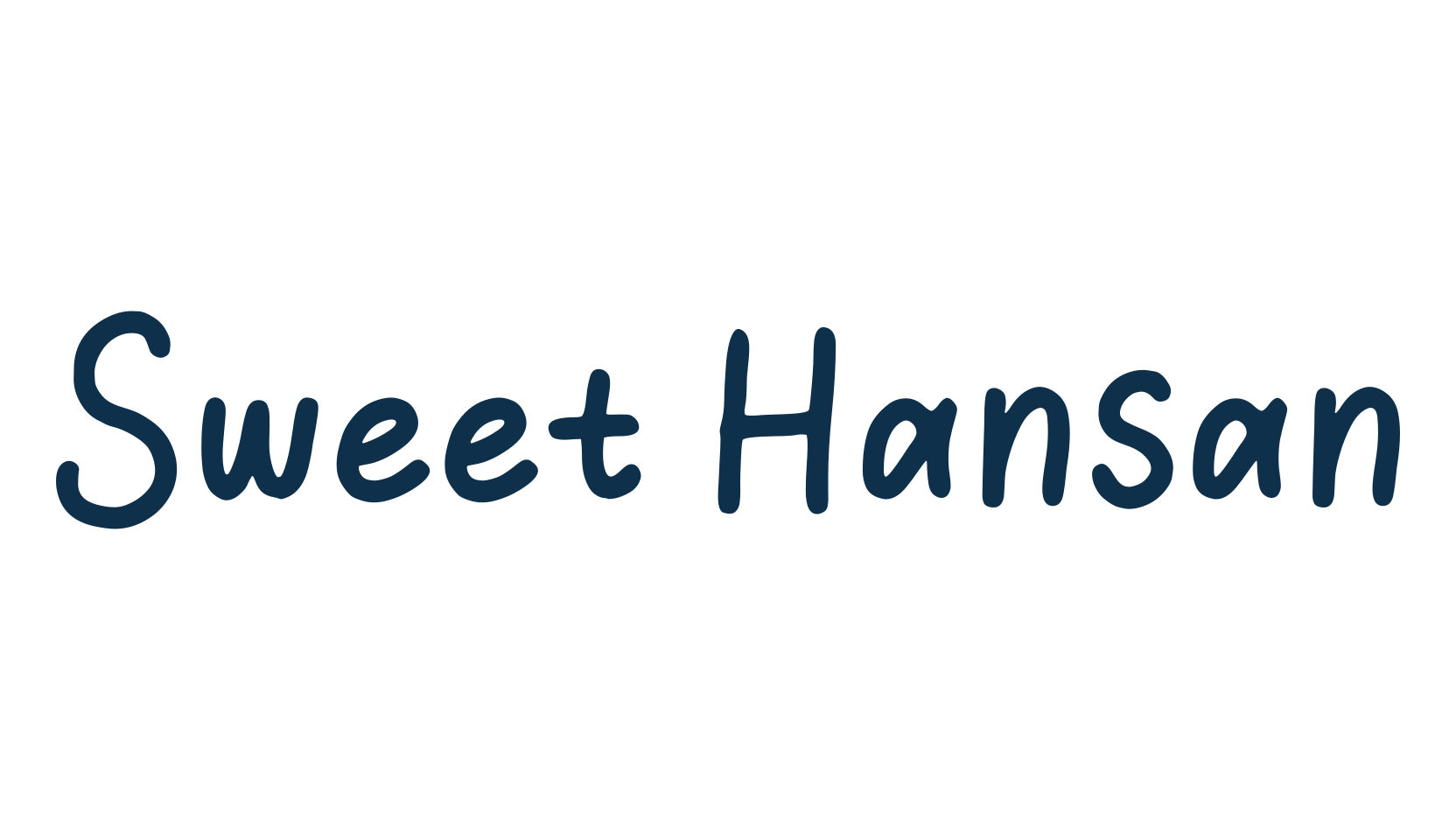 Sweet Hansan, script handwritten fancy decorative calligraphy font preview