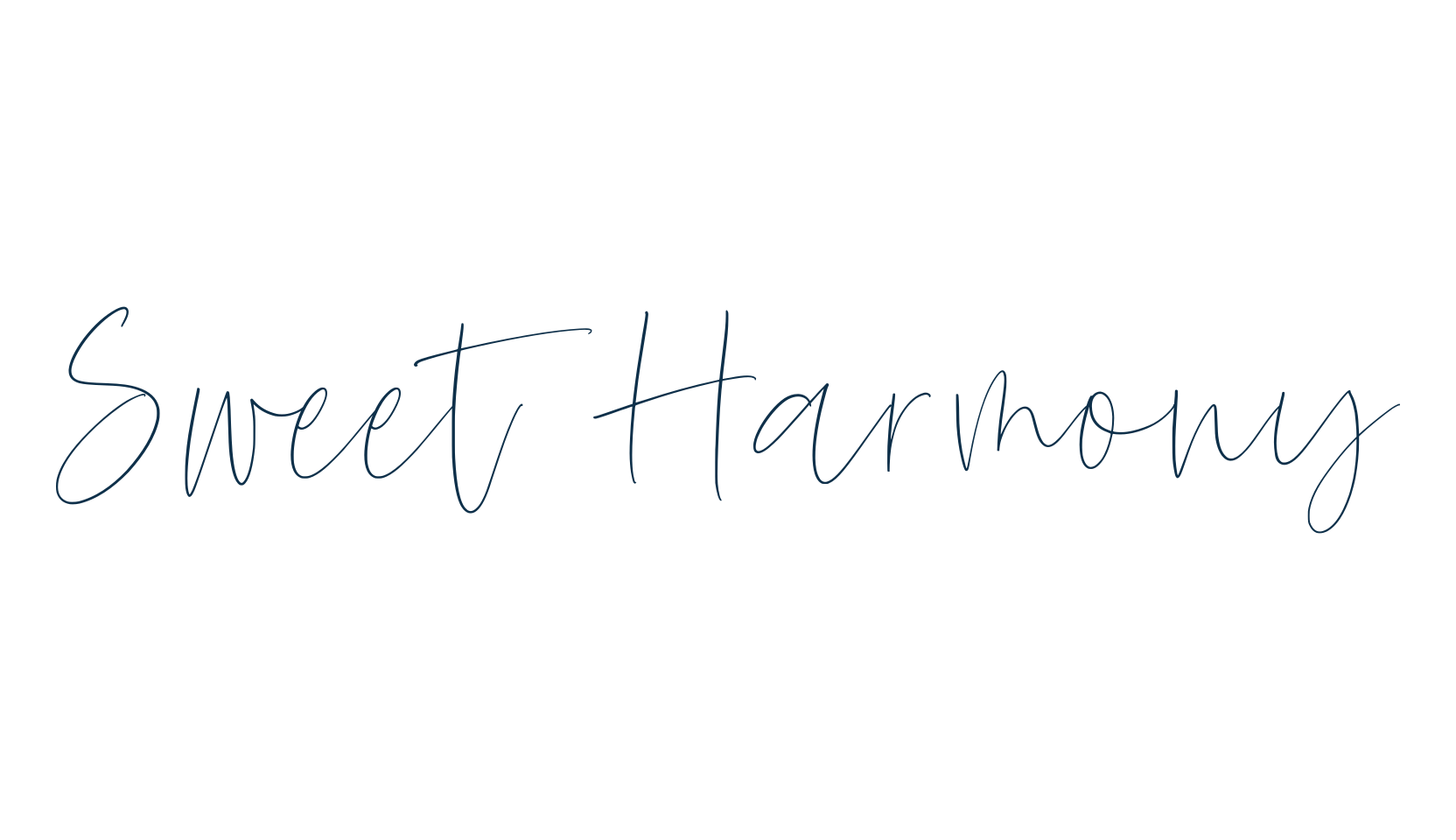 Sweet Harmony, script handwritten fancy decorative calligraphy font preview