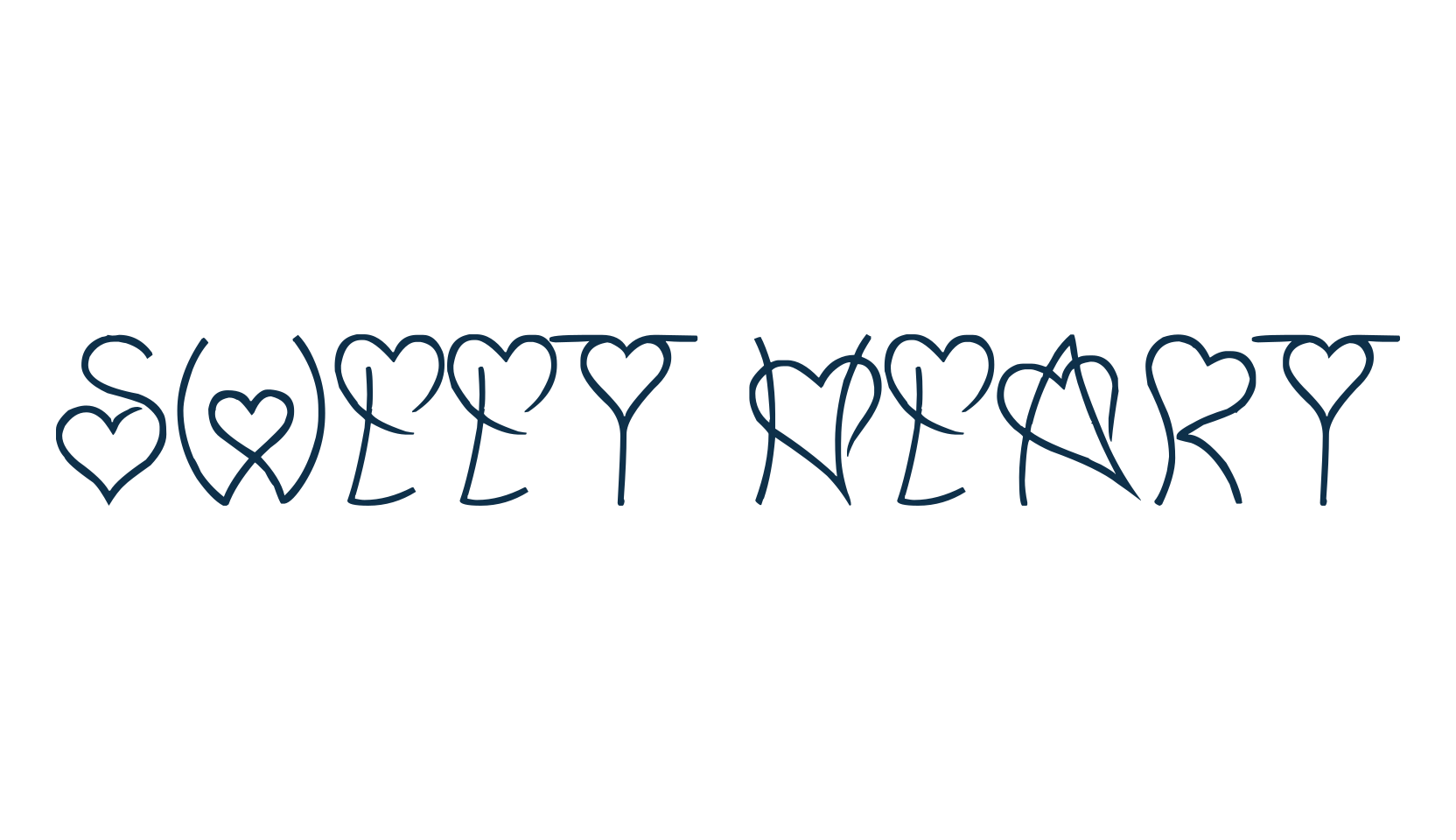 Sweet Heart (sweet-heart), fancy decorative font preview