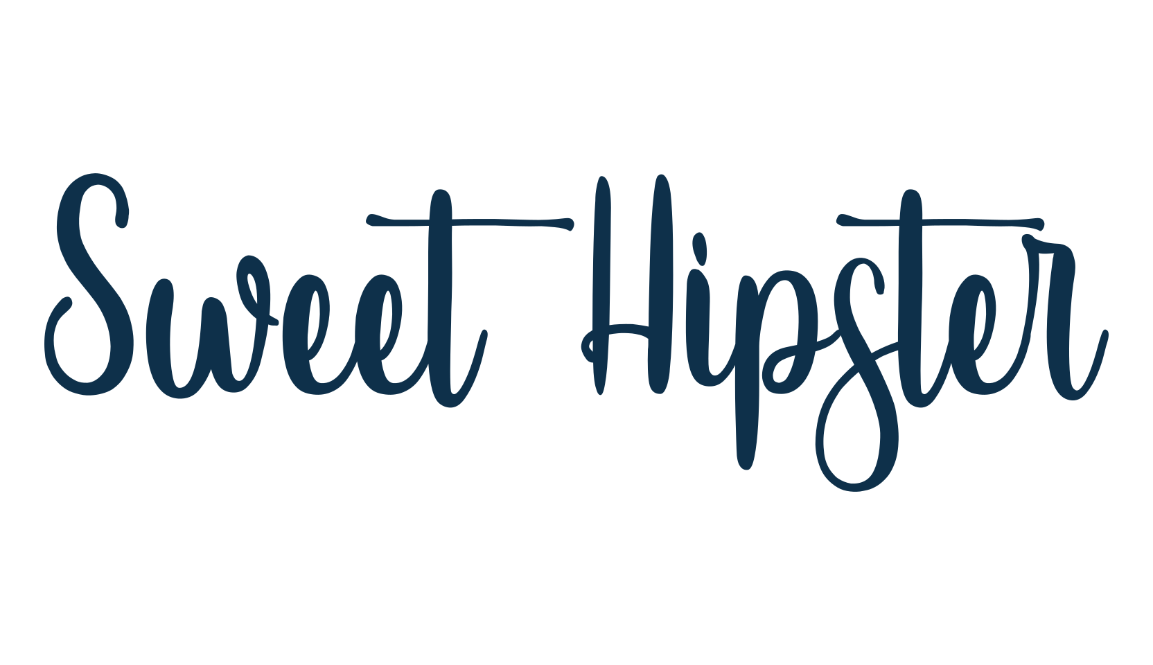 Sweet Hipster, handwriting font preview