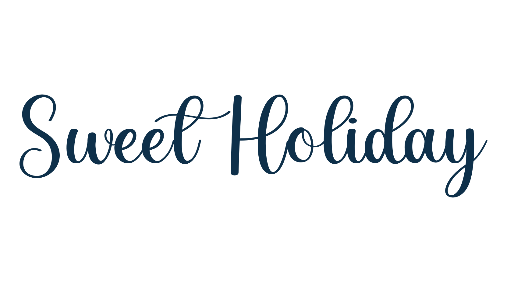 Sweet Holiday, fancy various decorative font preview