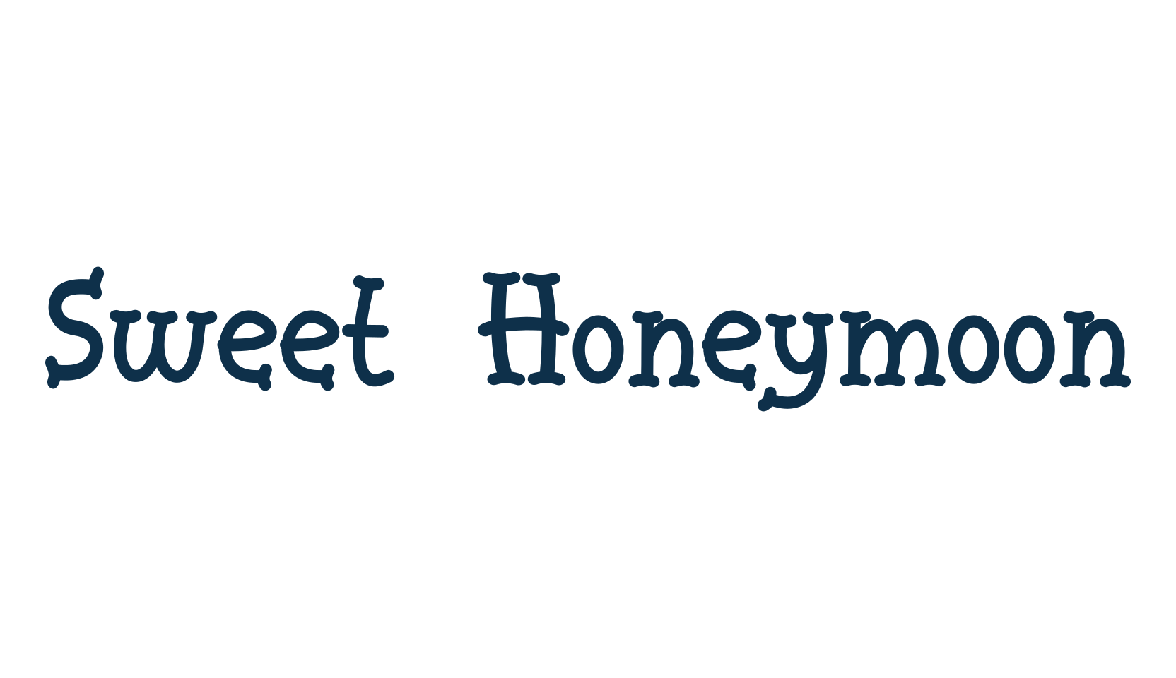 Sweet Honeymoon, fancy various decorative font preview