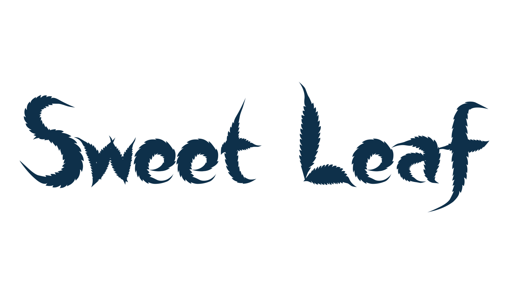 Sweet Leaf, fancy decorative font preview