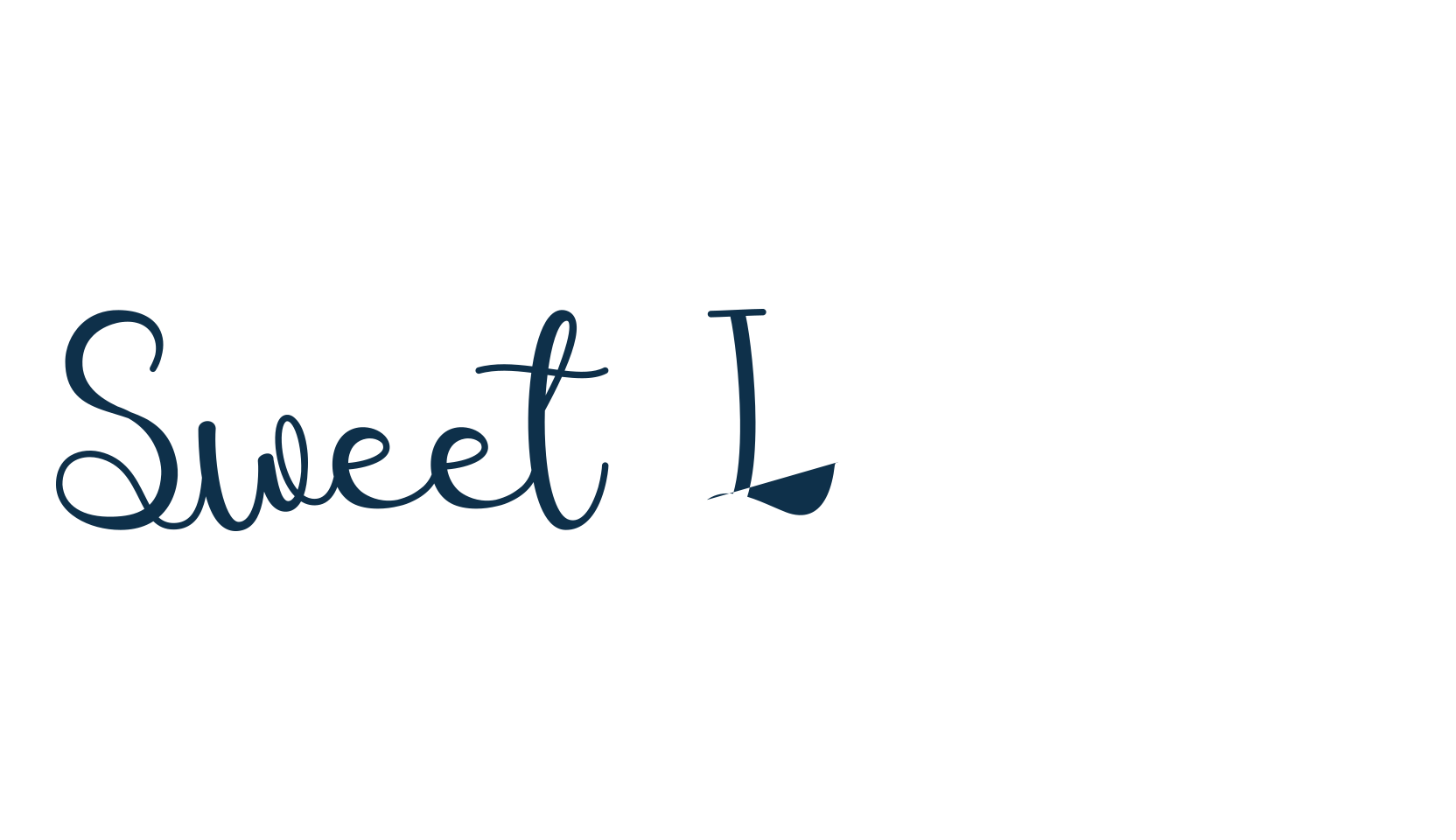 Sweet Leaves, script handwritten fancy decorative calligraphy font preview