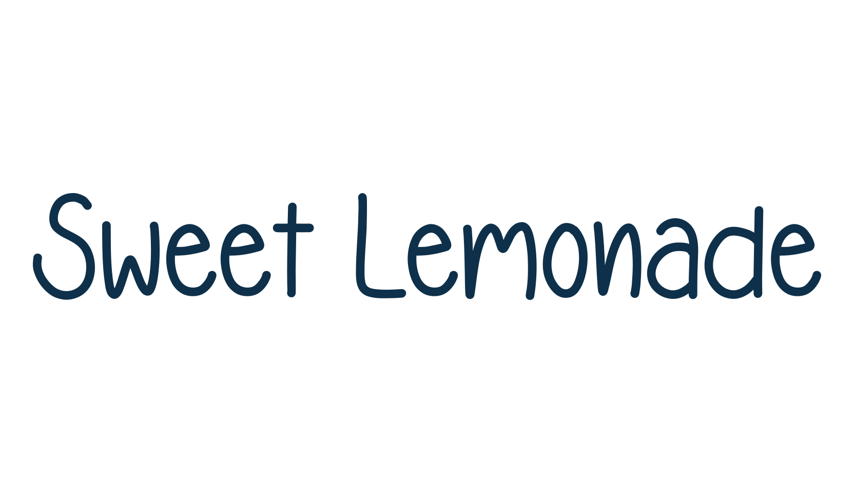Sweet Lemonade, script handwritten fancy decorative calligraphy font preview