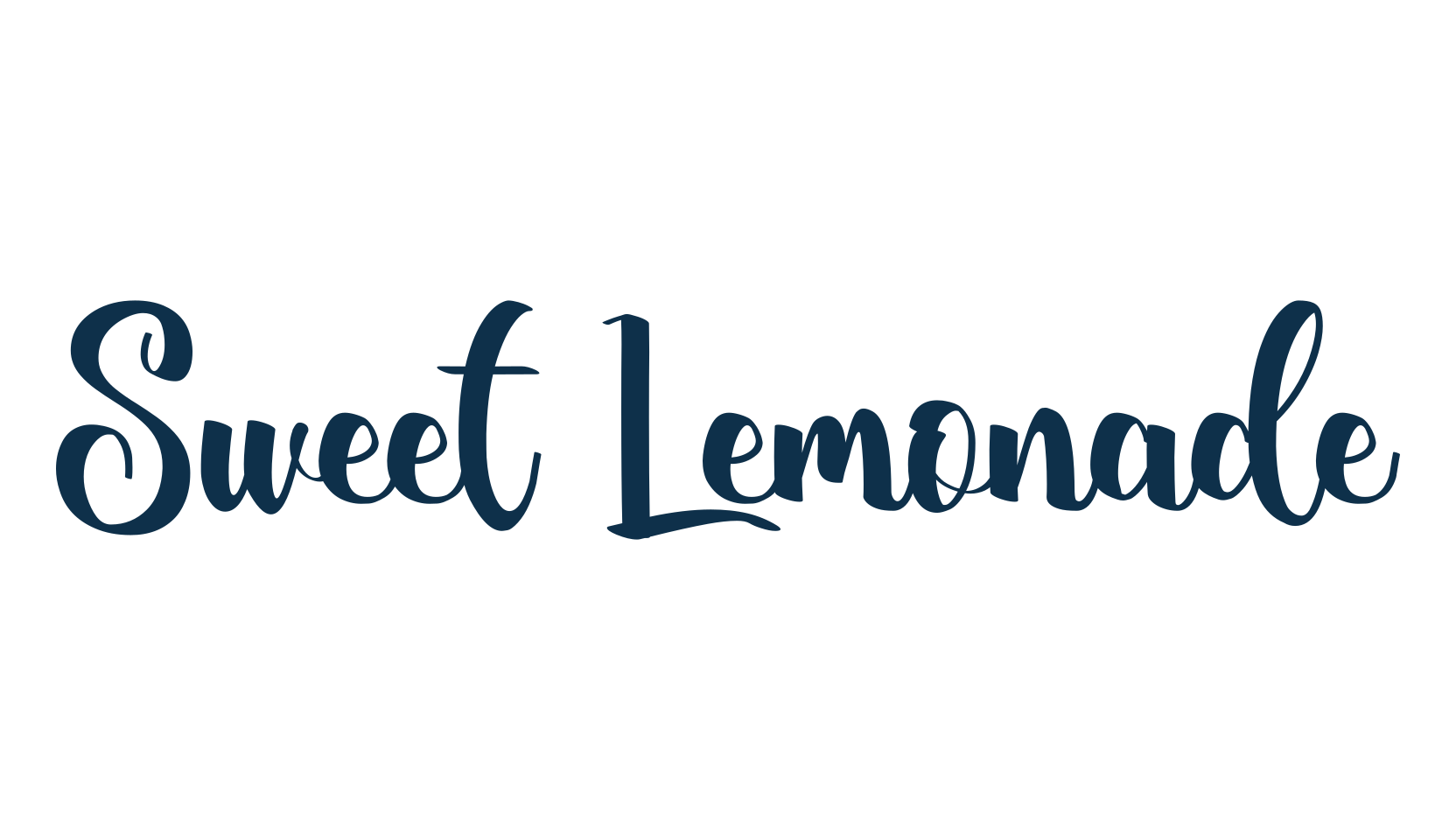 Sweet Lemonade (sweet-lemonade), script brush fancy decorative calligraphy font preview
