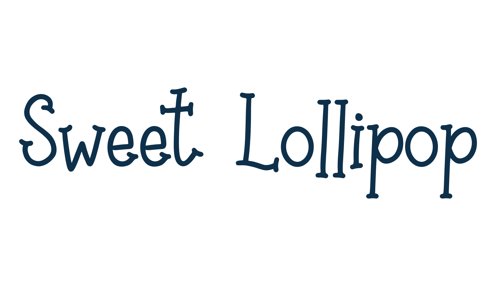 Sweet Lollipop (sweet-lollipop-2), fancy various decorative script calligraphy font preview