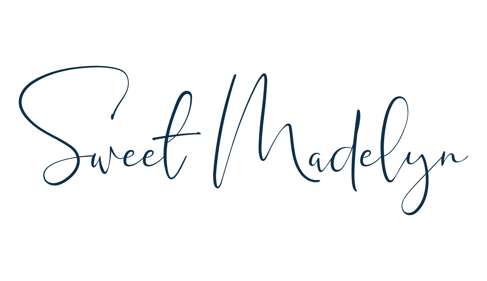 Sweet Madelyn, script handwritten fancy decorative calligraphy font preview