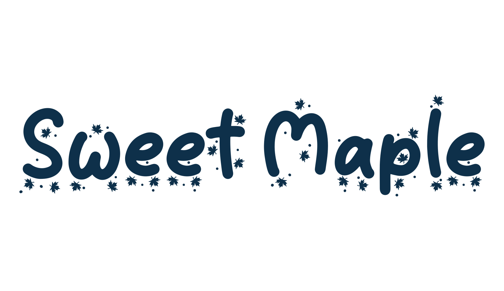 Sweet Maple, cartoon font preview
