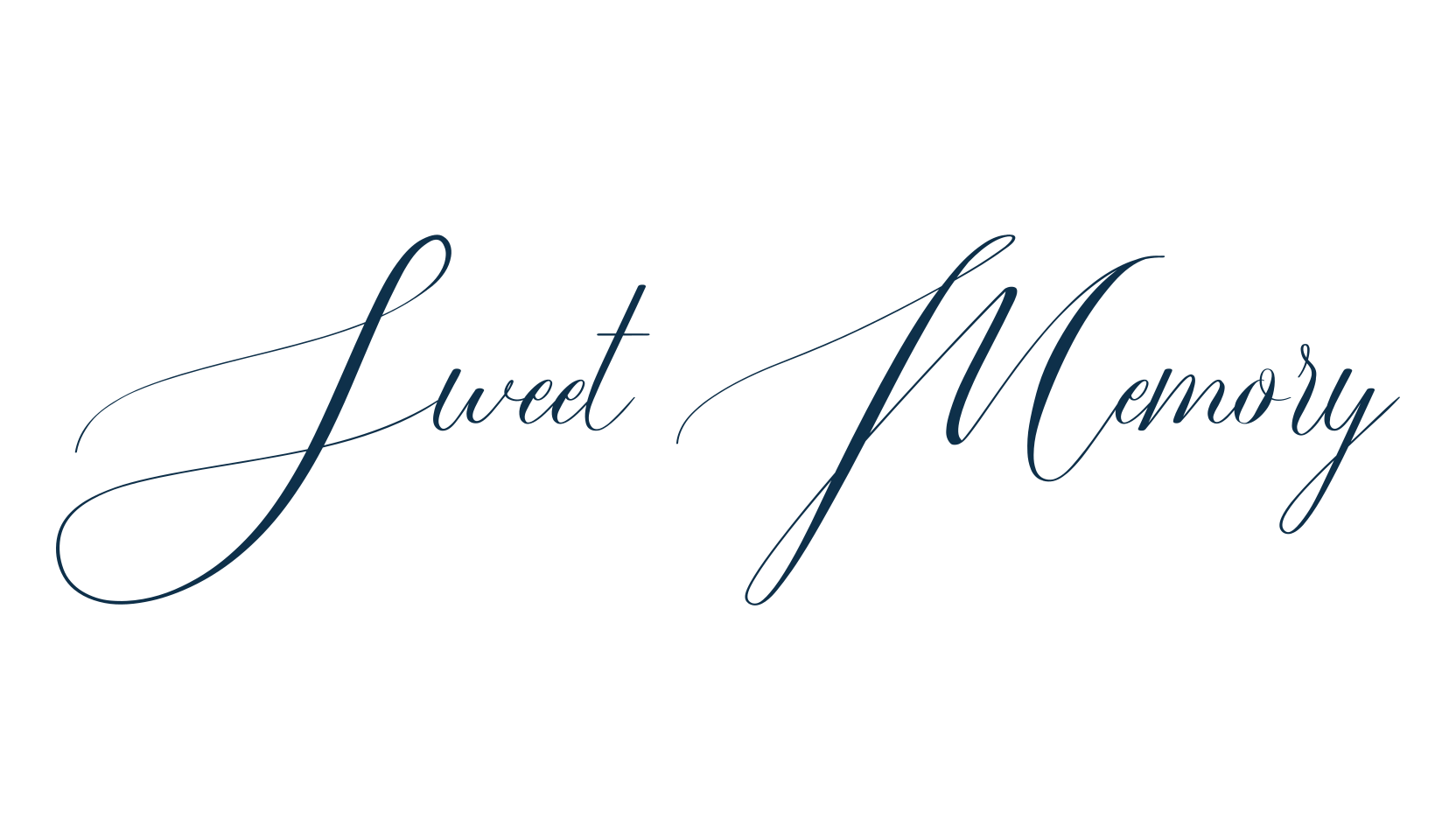 Sweet Memory, script calligraphy fancy decorative font preview