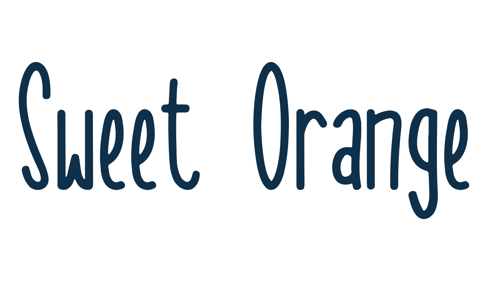 Sweet Orange, script handwritten fancy decorative calligraphy font preview
