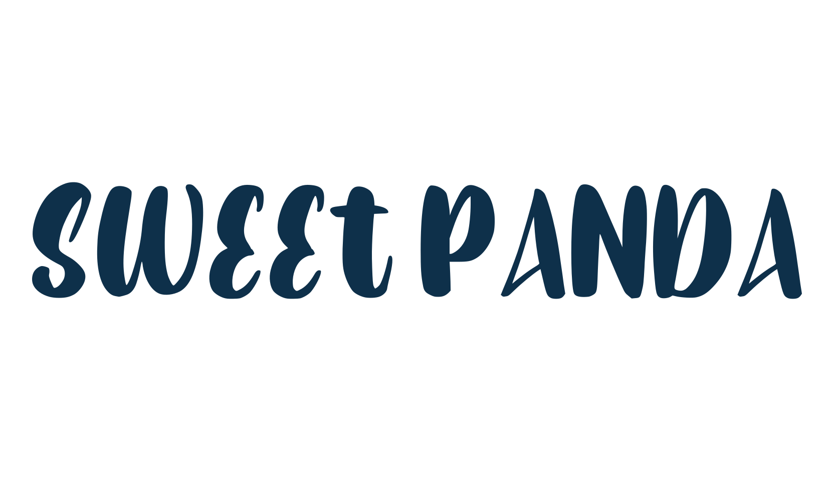 Sweet Panda, fancy cartoon decorative font preview