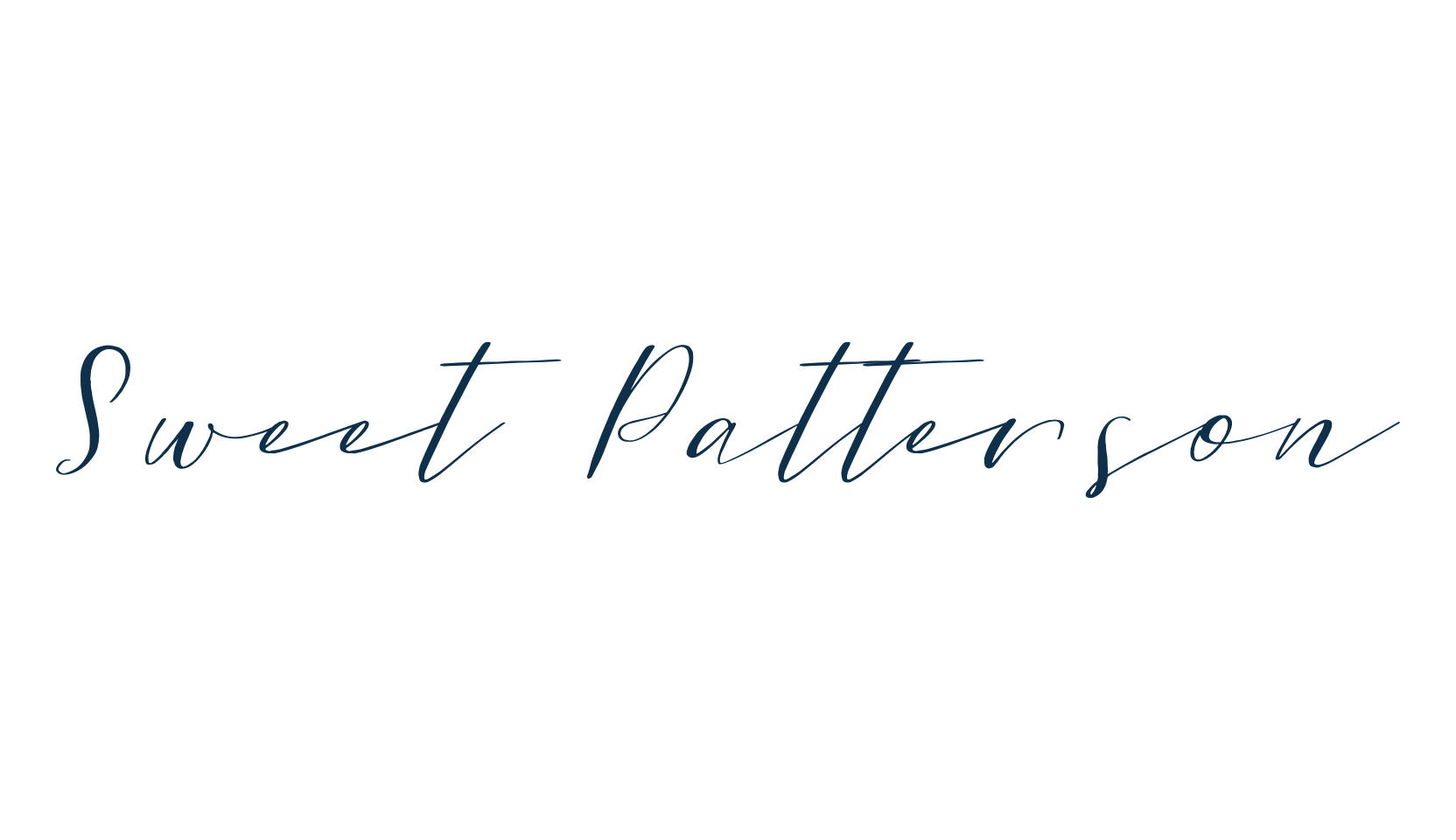 Sweet Patterson, script calligraphy fancy decorative font preview