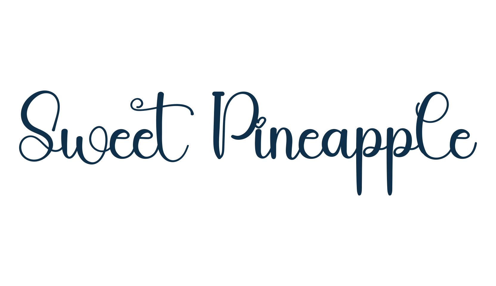 Sweet Pineapple, fancy decorative font preview