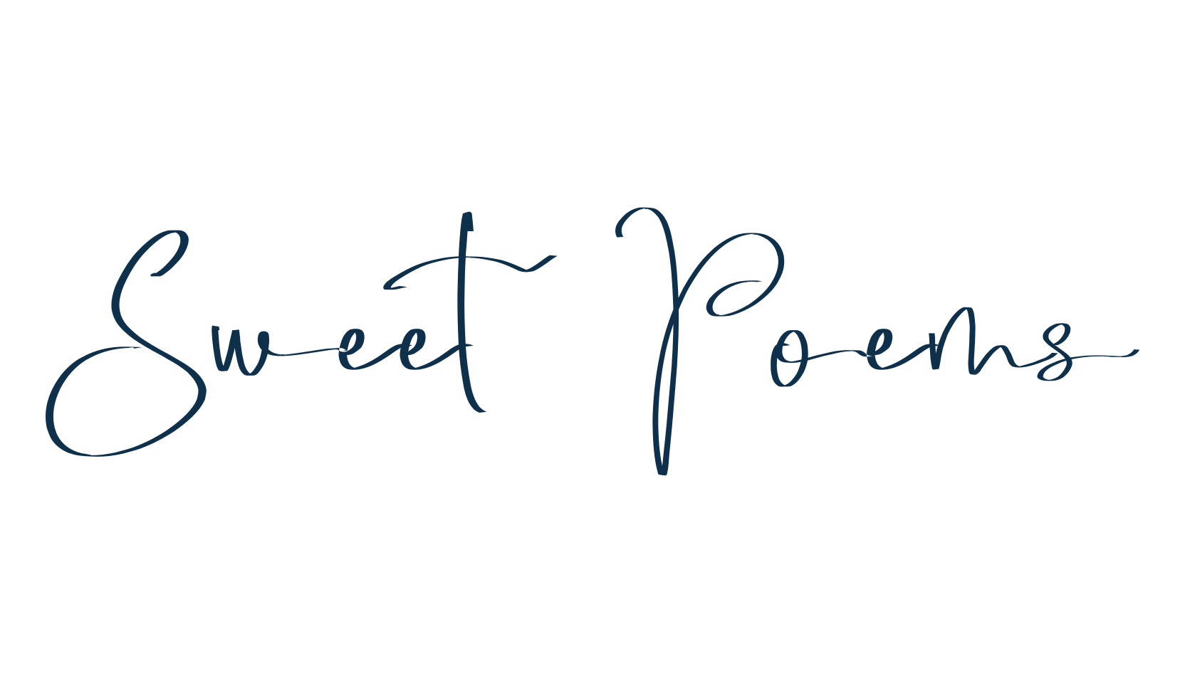 Sweet Poems, script handwritten fancy decorative calligraphy font preview
