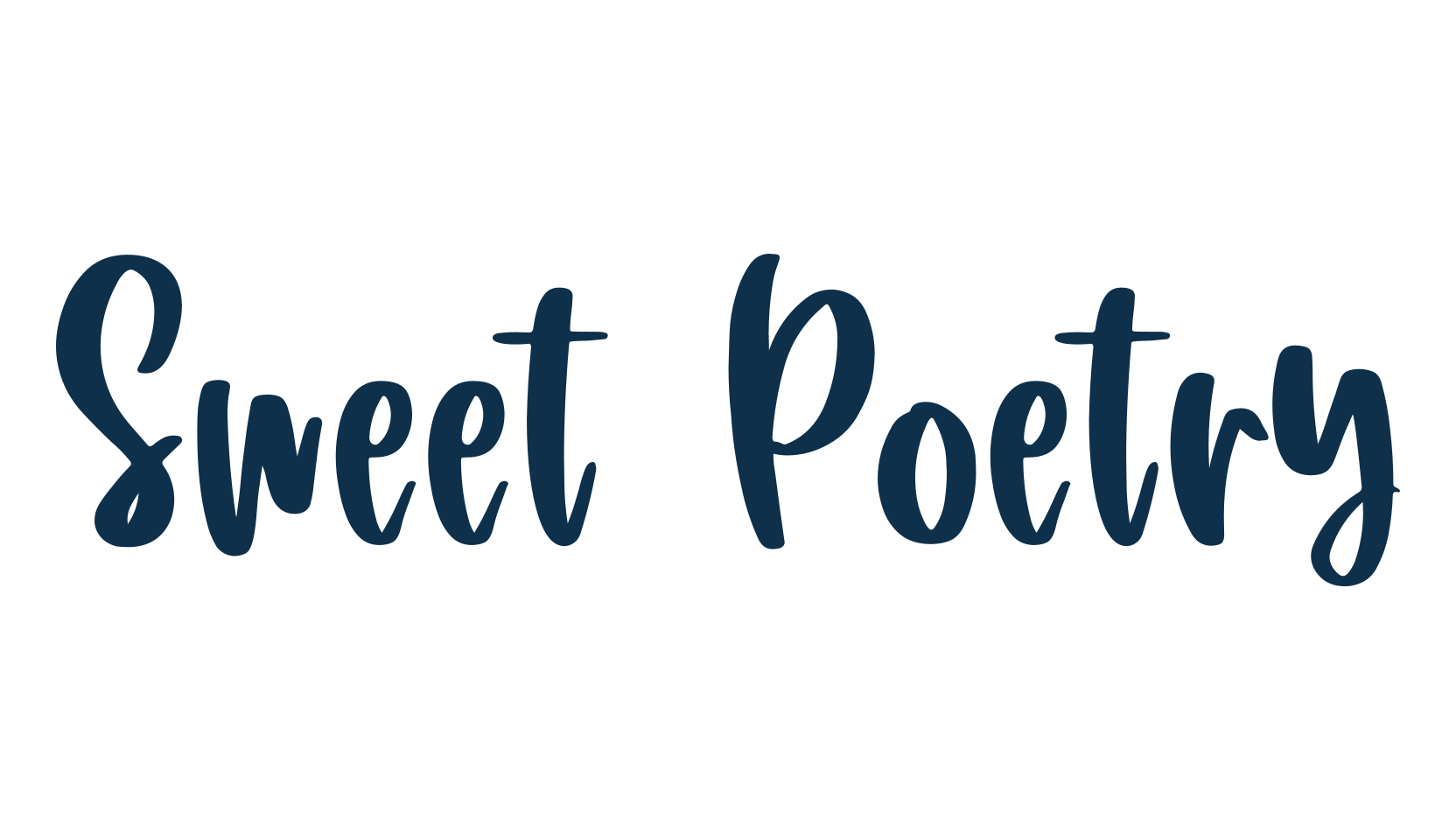 Sweet Poetry, script handwritten fancy decorative calligraphy font preview