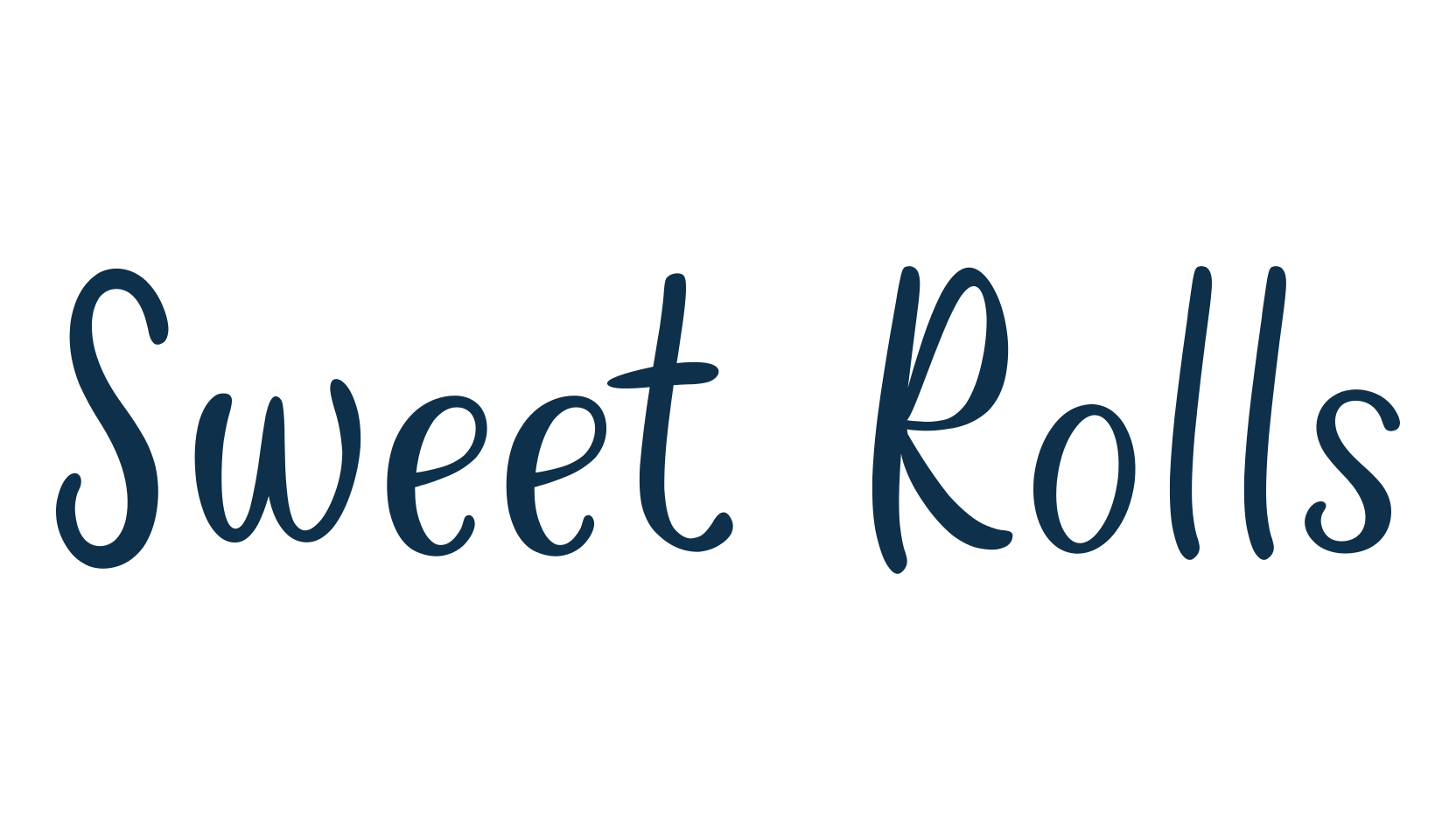 Sweet Rolls, display market font preview