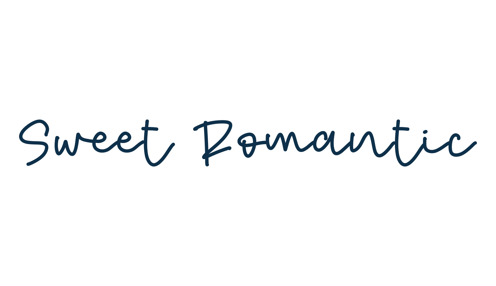 Sweet Romantic, script handwritten fancy decorative calligraphy font preview