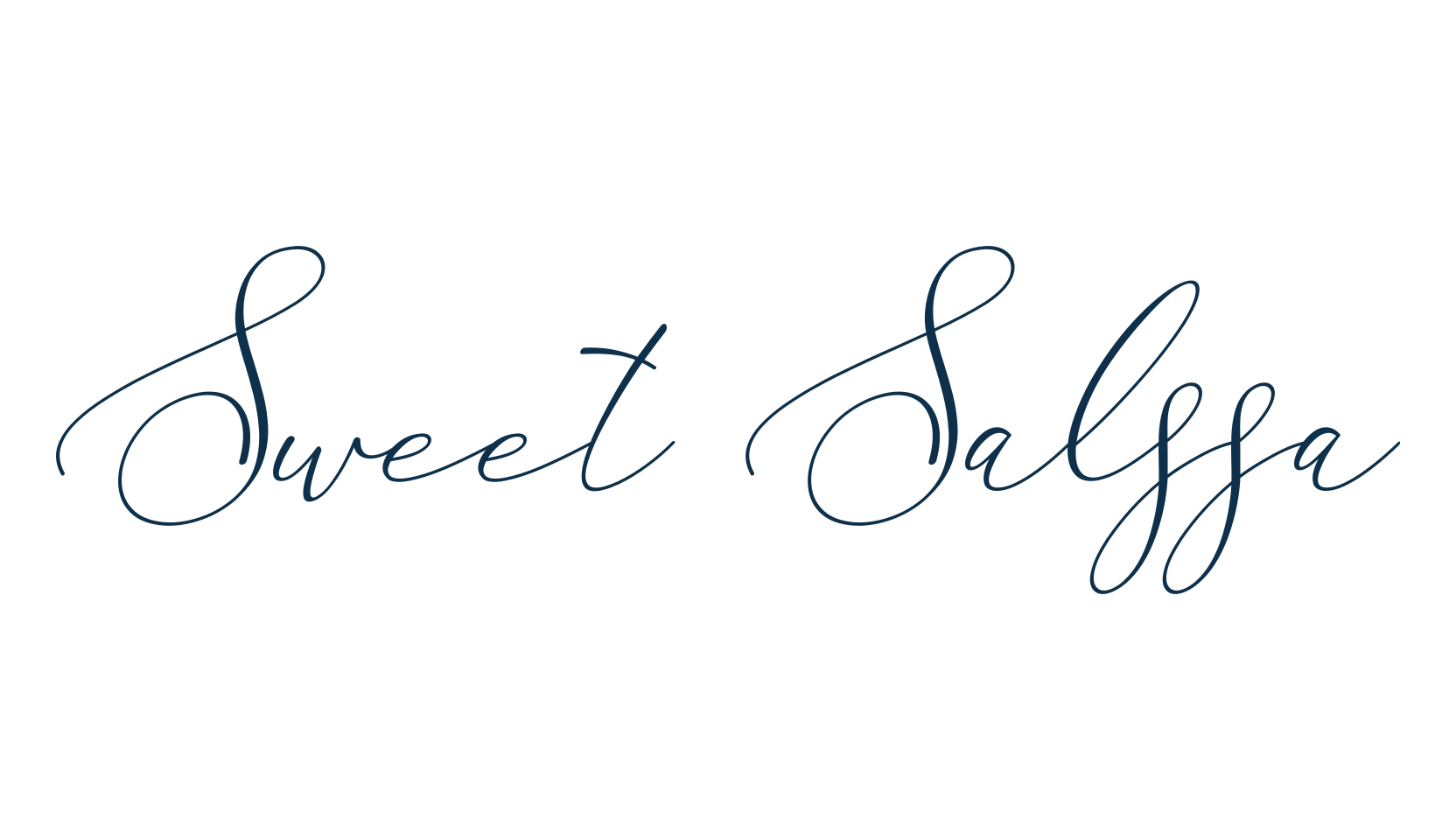 Sweet Salssa, script calligraphy fancy decorative font preview