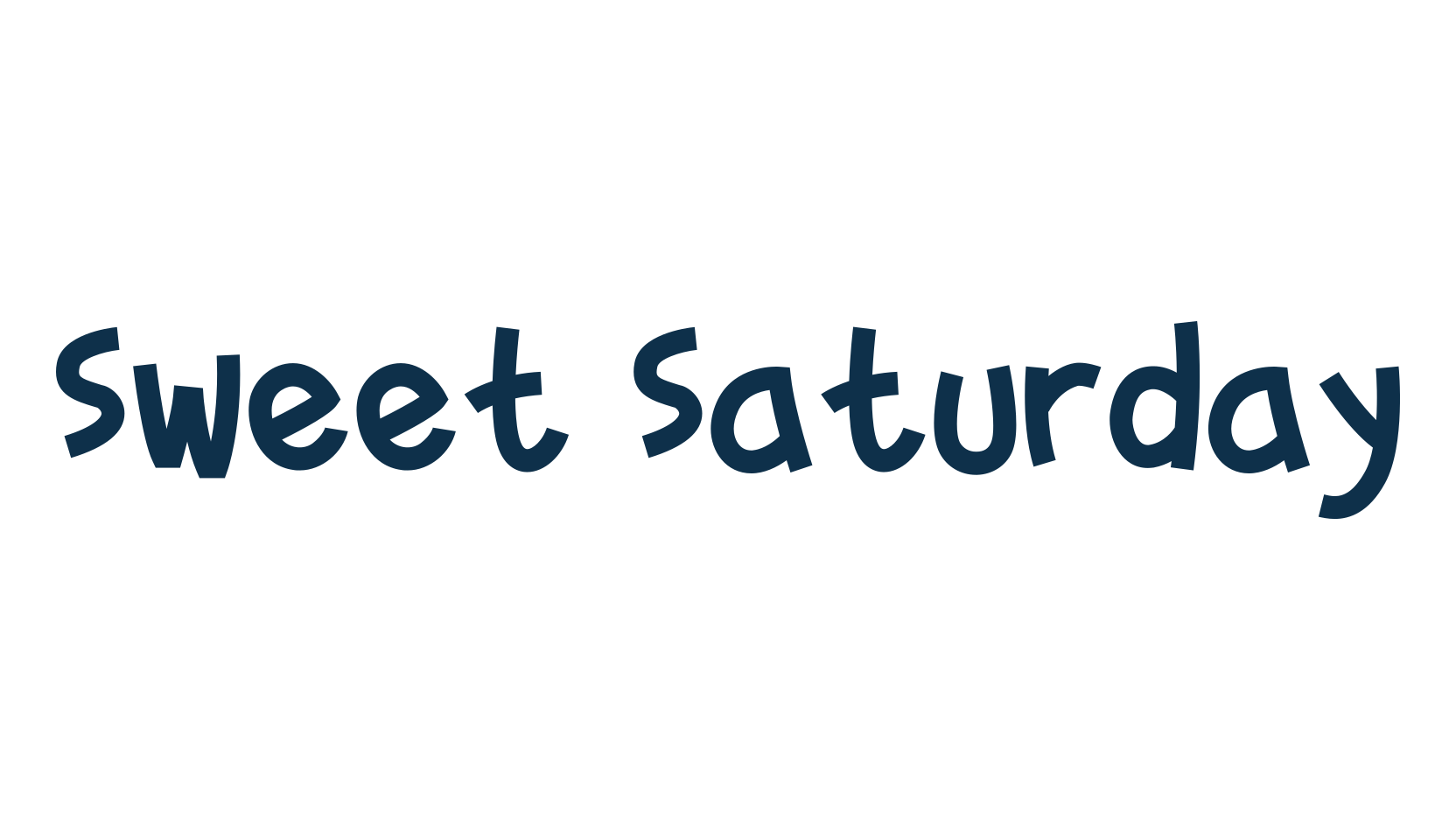 Sweet Saturday, cartoon font preview