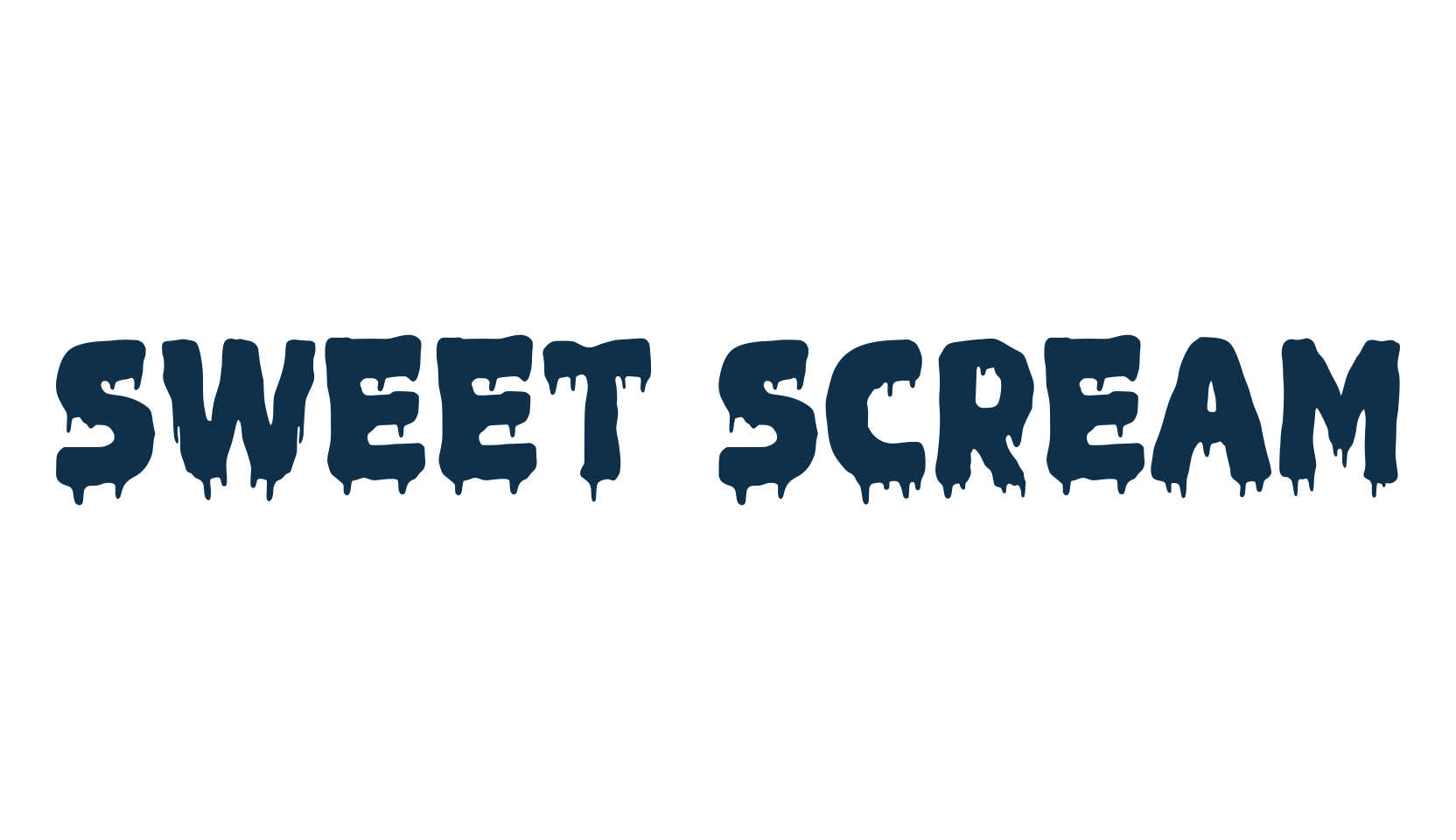 Sweet Scream, fancy decorative font preview