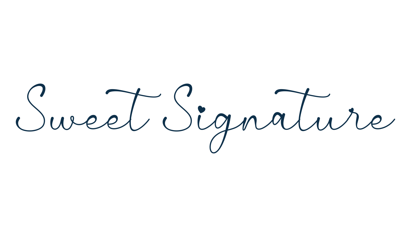 Sweet Signature (sweet-signature), script calligraphy fancy decorative font preview