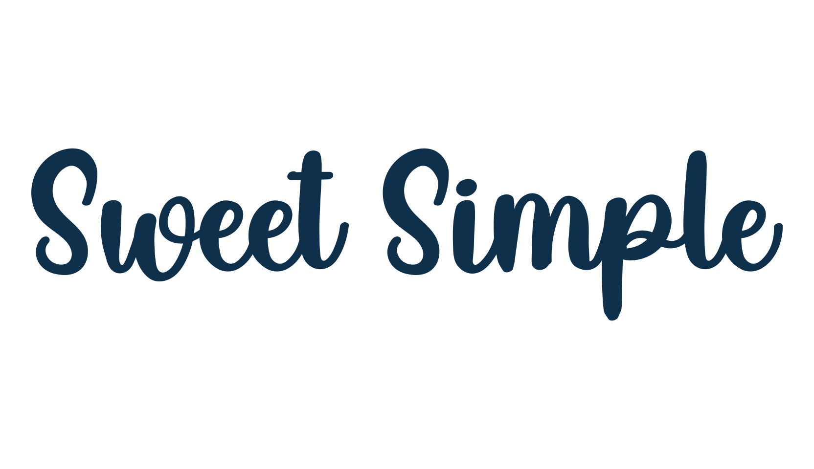 Sweet Simple, fancy various decorative script calligraphy font preview