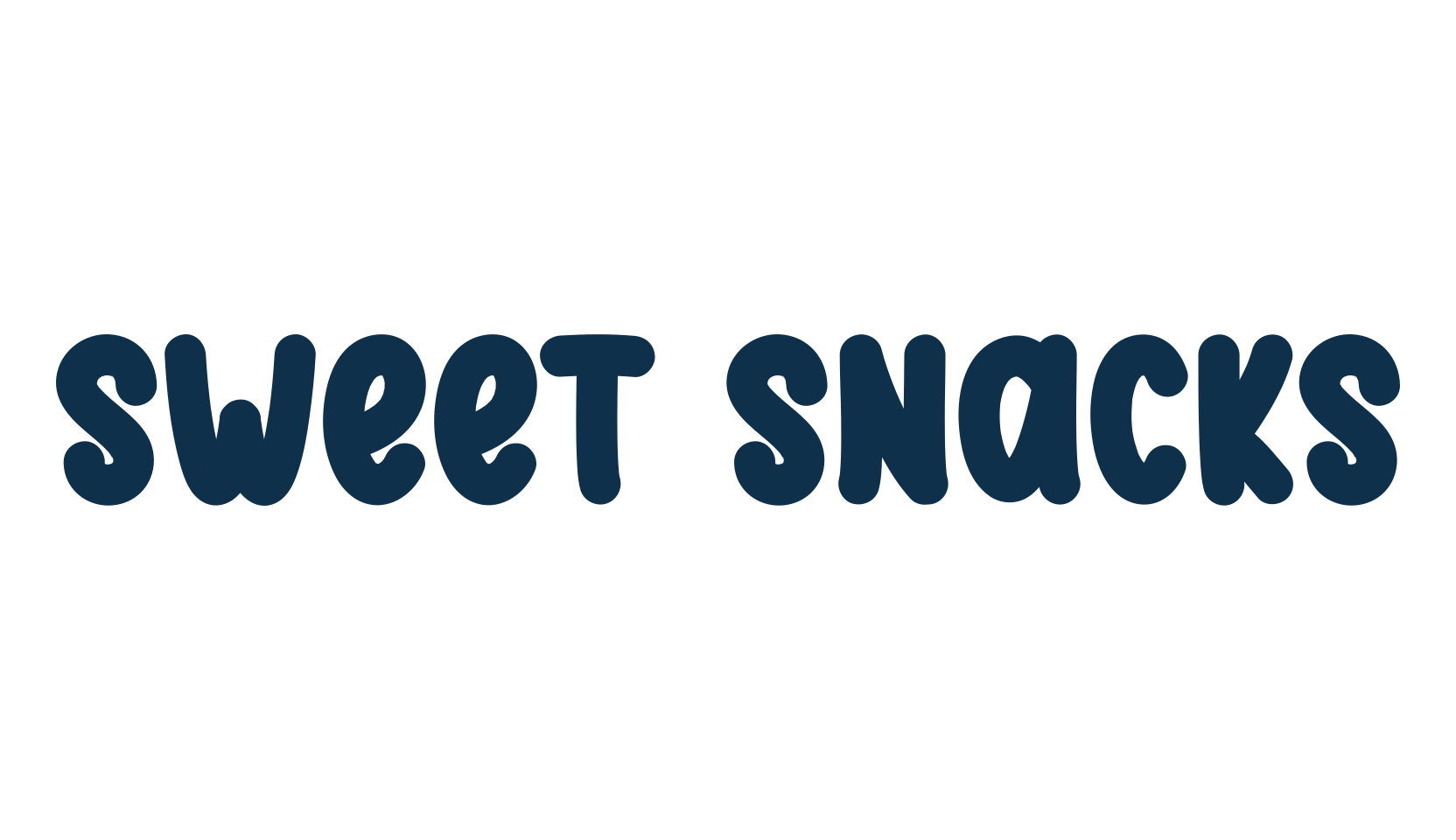 Sweet Snacks, fancy cartoon decorative font preview
