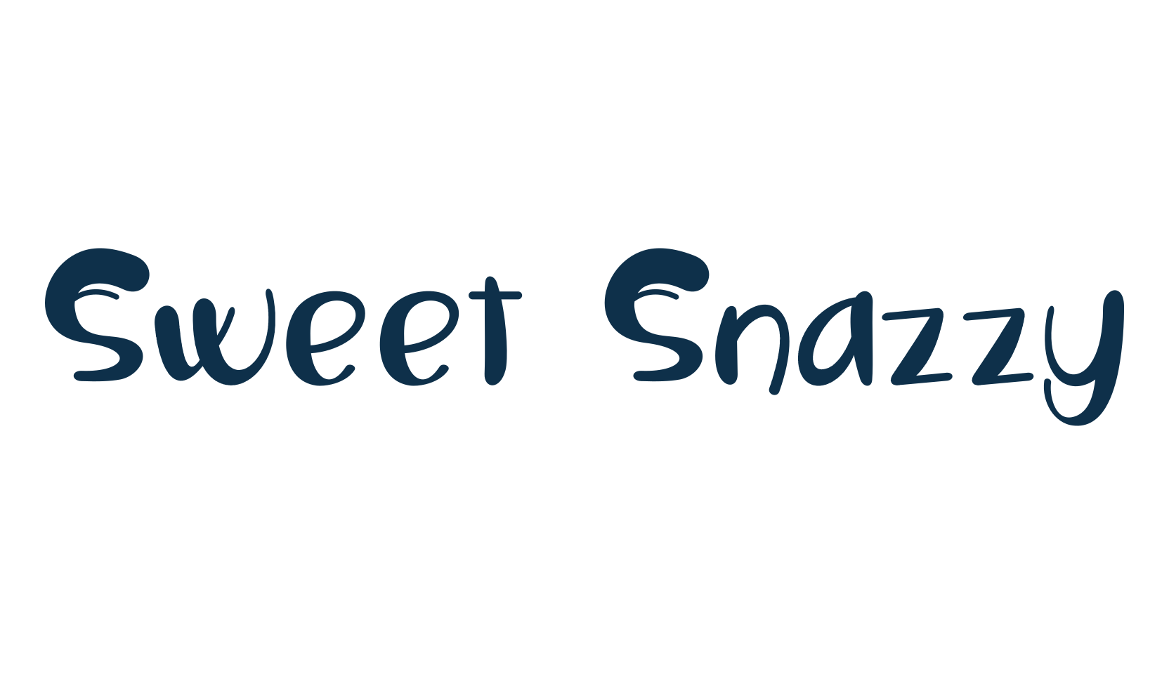 Sweet Snazzy, fancy cartoon decorative font preview