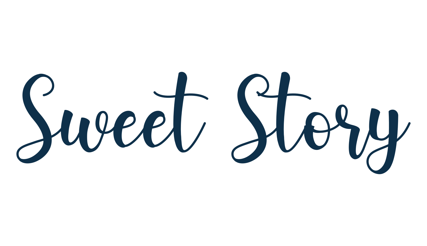 Sweet Story, calligraphy font preview