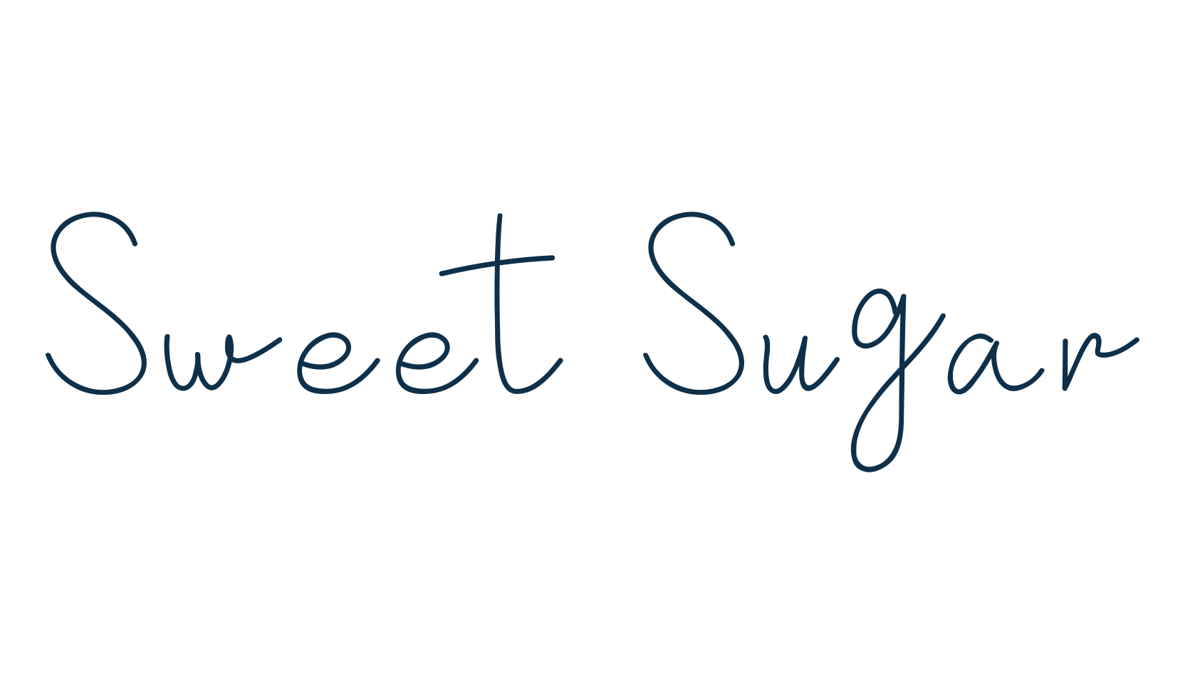 Sweet Sugar, handwriting font preview