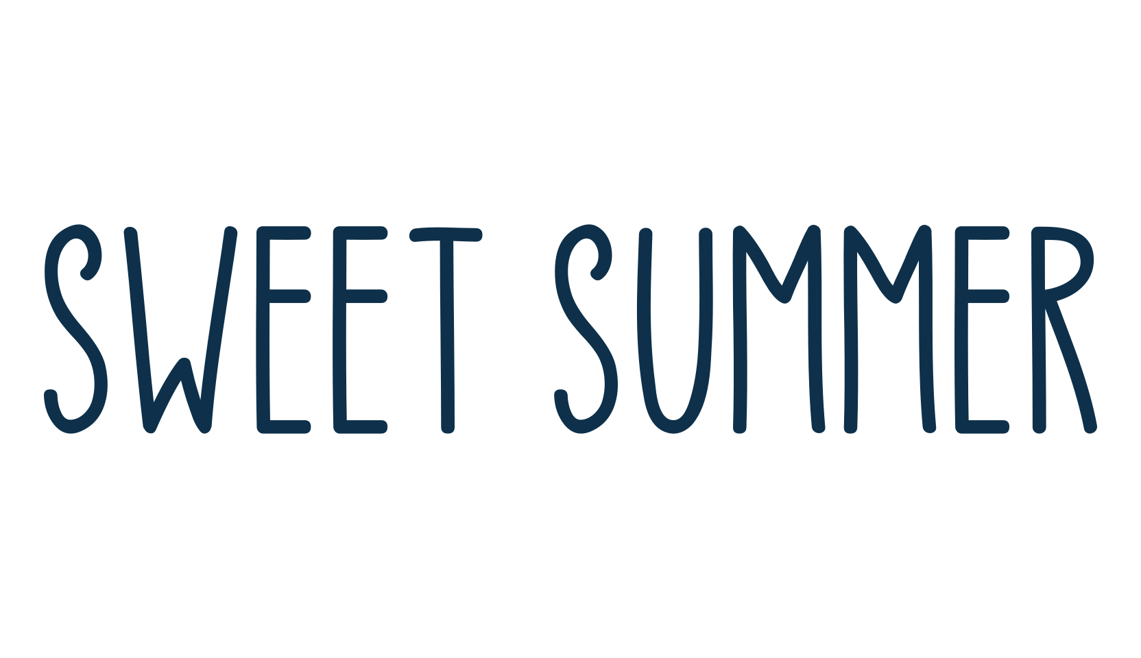 Sweet Summer, script handwritten fancy decorative calligraphy font preview