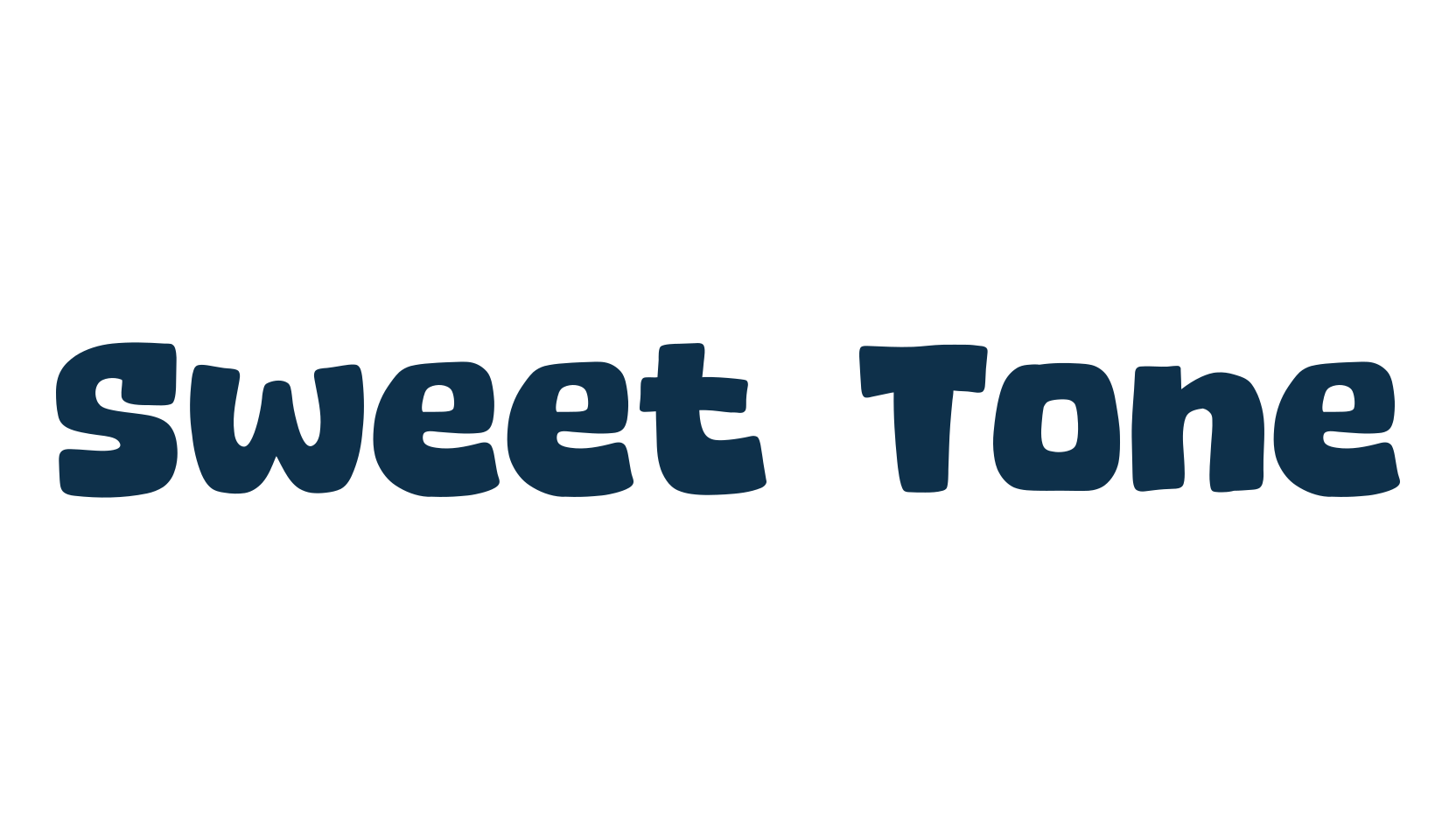 Sweet Tone, cartoon font preview