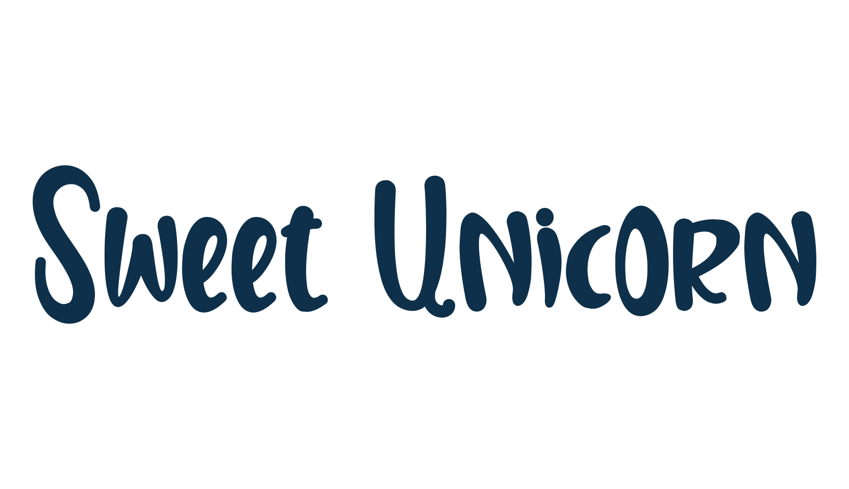 Sweet Unicorn (sweet-unicorn), fancy cartoon decorative font preview