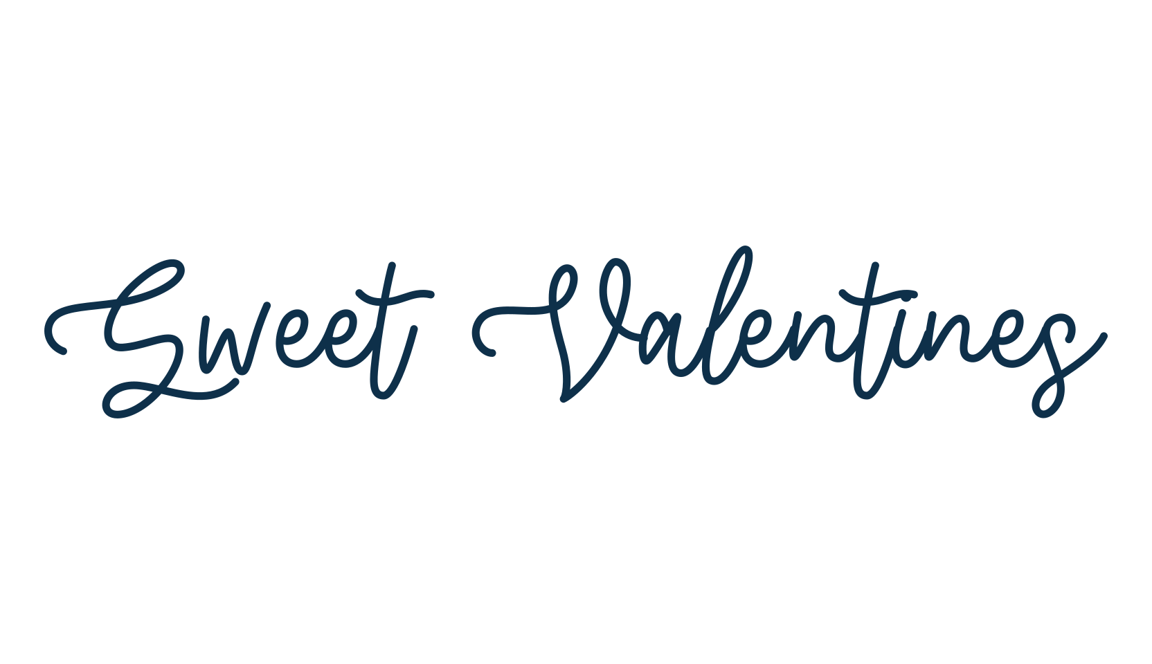 Sweet Valentines, handwriting font preview