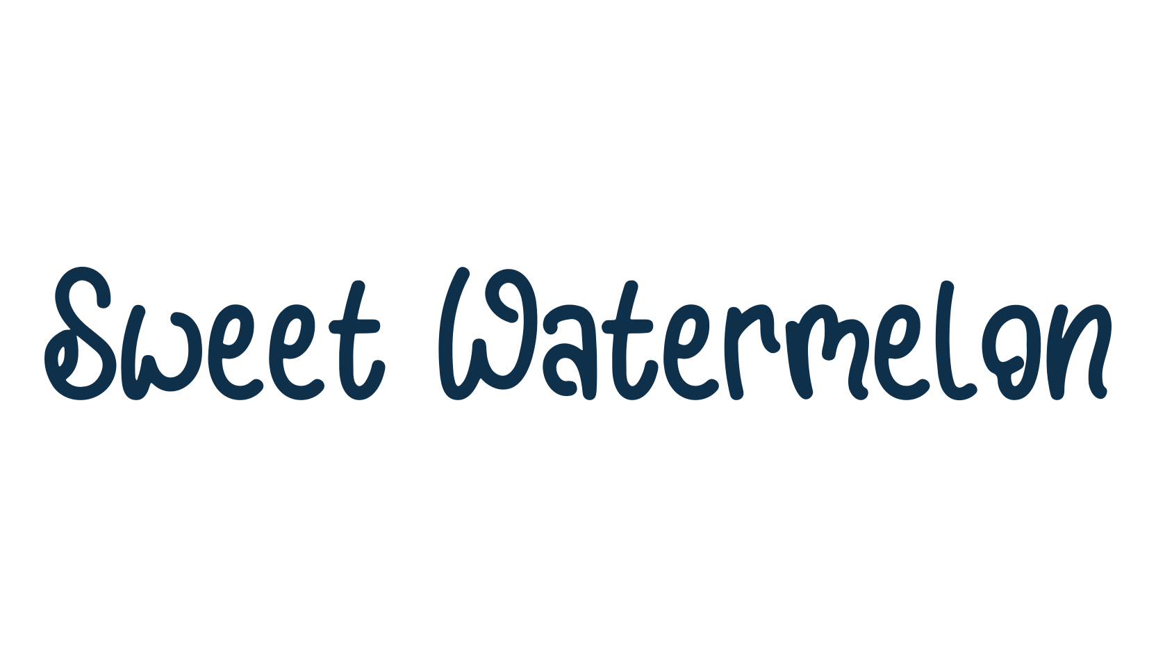 Sweet Watermelon, fancy decorative font preview