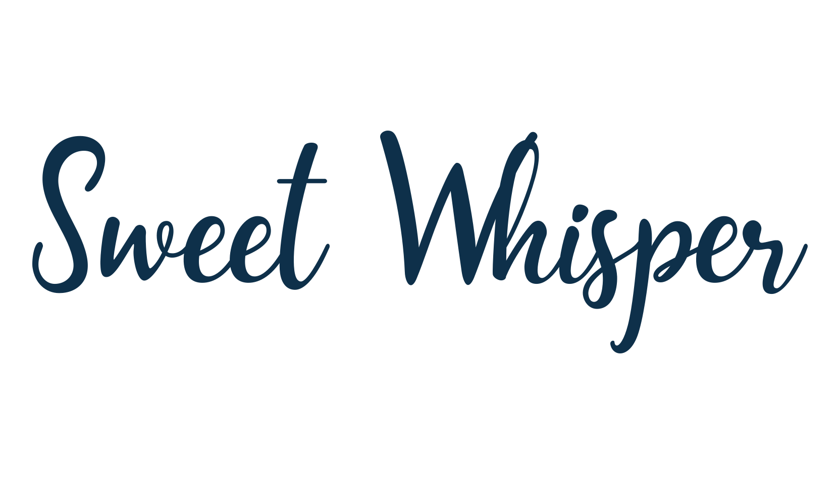 Sweet Whisper, handwriting font preview