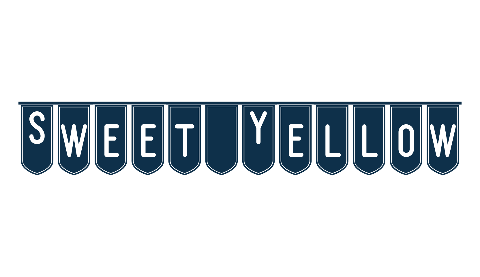 Sweet Yellow, fancy decorative font preview