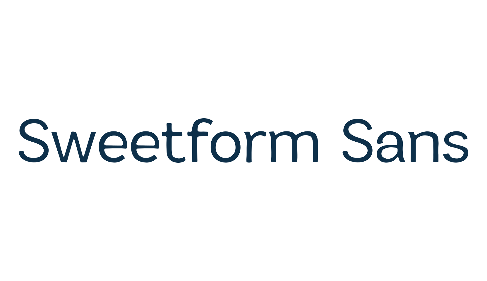 Sweetform Sans, fancy various decorative font preview