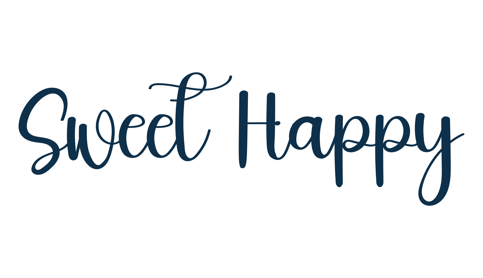 Sweet Happy, display market font preview