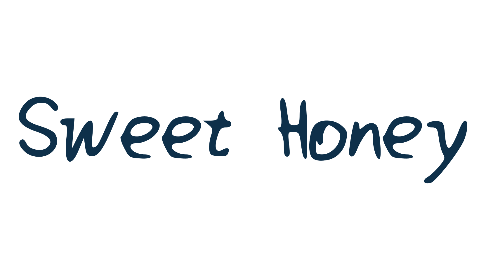 Sweet Honey, script handwritten fancy decorative calligraphy font preview