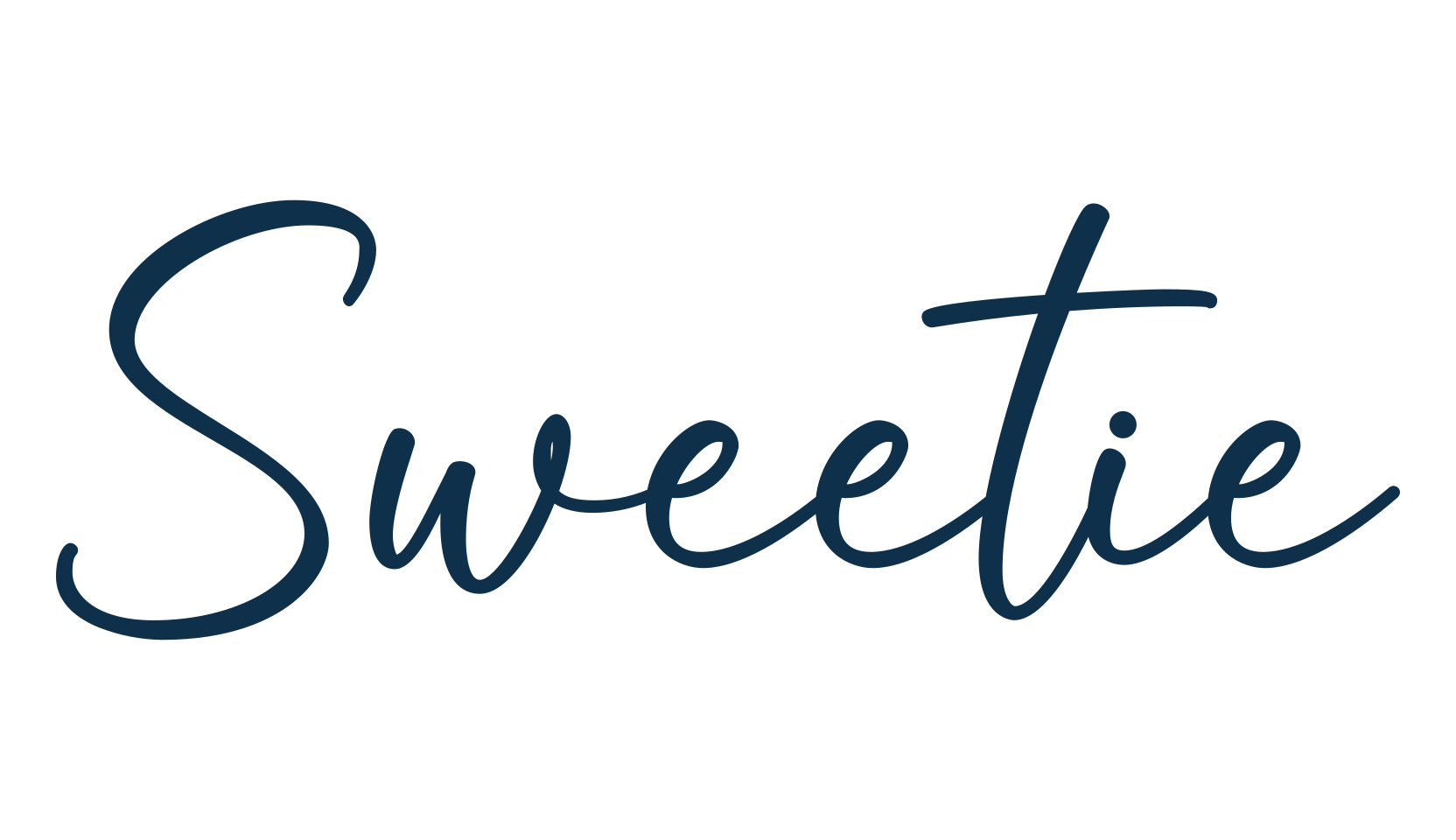 Sweetie, script handwritten fancy decorative calligraphy font preview