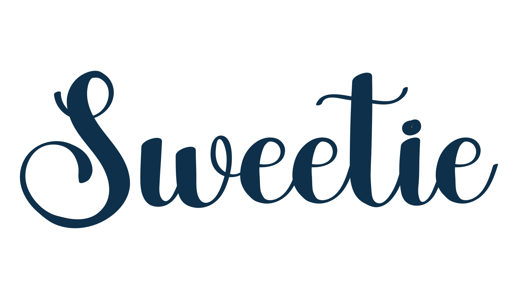 Sweetie (sweetie-3), calligraphy font preview