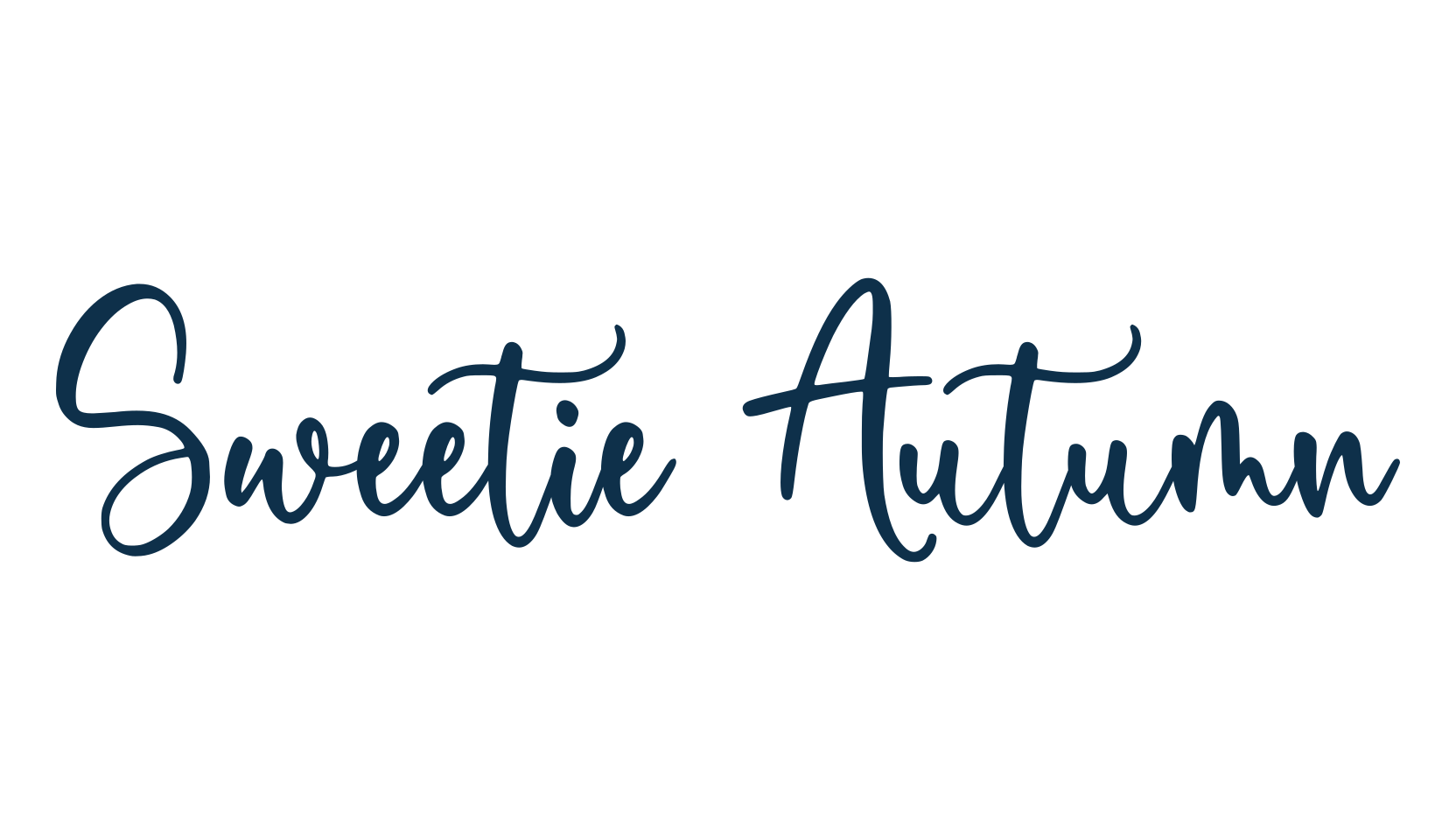 Sweetie Autumn, script calligraphy fancy decorative font preview