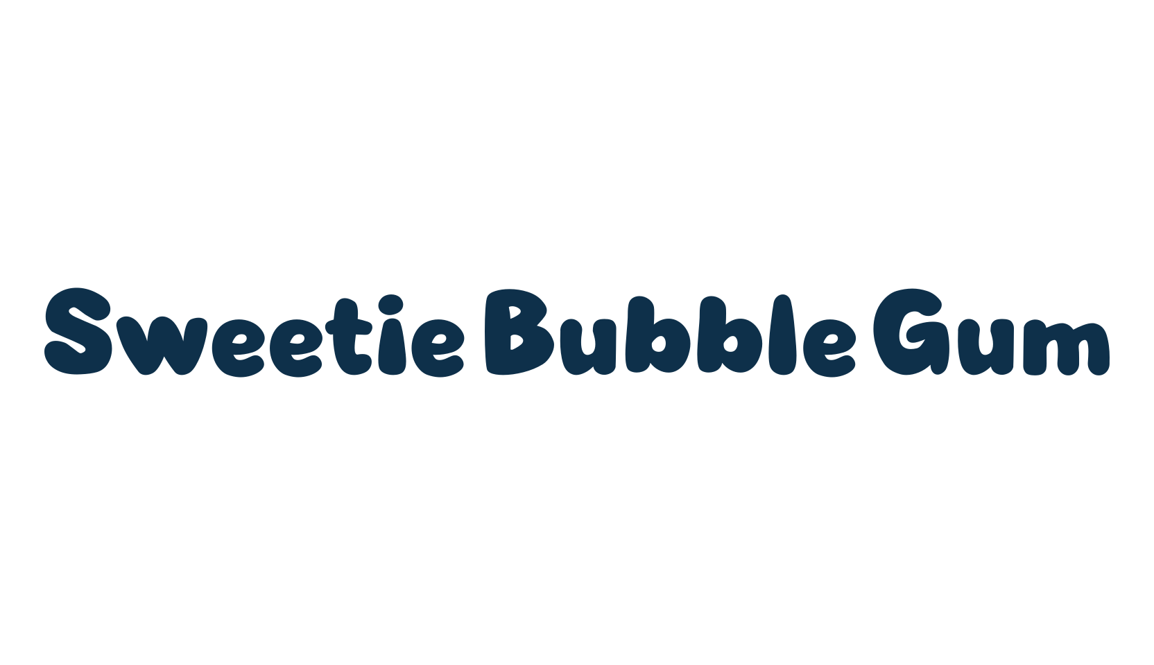 Sweetie Bubble Gum, fancy cartoon decorative font preview